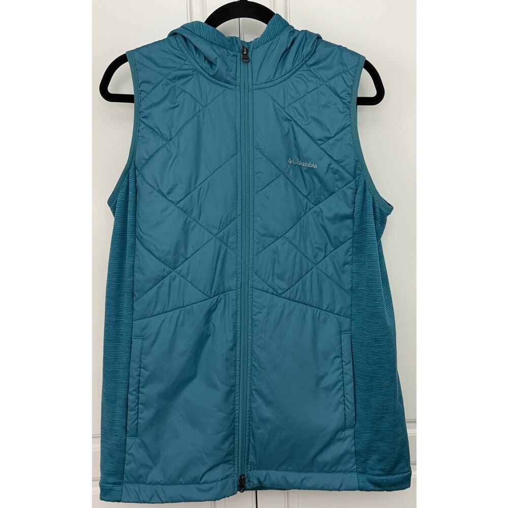 Columbia Women's Blue Piney Ridge Hybrid Vest with Hood Size XL